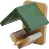 Moon Vogelhuisje/voederhuisje/pindakaashuisje Hout Met Groen Dakje 16 Cm Vogelvoederhuisjes online kopen