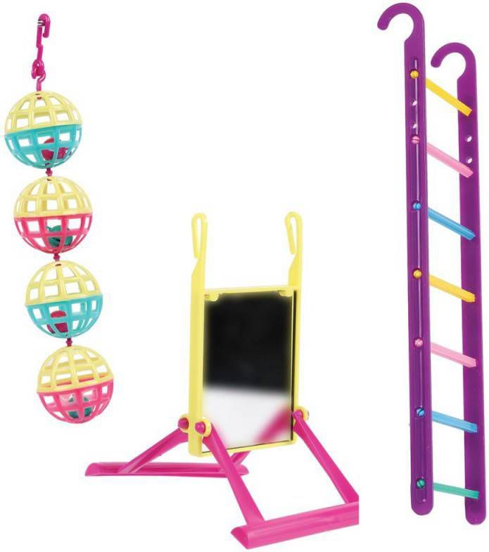 HAPPY PET bird toy mp bal/ladder/perch online kopen