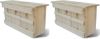 VidaXL Mussenhuizen 2 st 44x15, 5x21, 5 cm hout online kopen